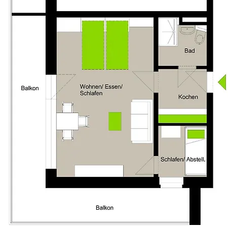 Apartmán Gartenstr 48 Am